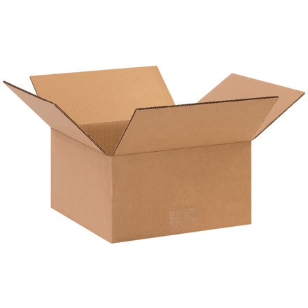 9'' - 11'' - 075-0107698 - 10'' x 10'' x 5'' Flat Corrugated Boxes