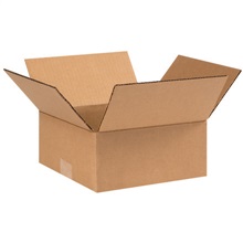 9'' - 11'' - 075-0108293 - 9'' x 9'' x 4'' Flat Corrugated Boxes