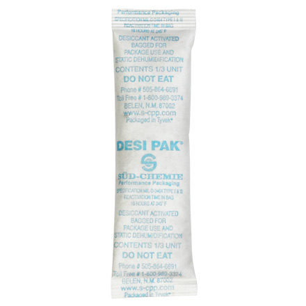 Clay Desiccants - Tyvek Bags - 335-0112030 - 1