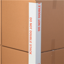 Pre-Printed Edge Protectors - 050-0113011 - 2'' x 2'' x 48'' .160 ''DO NOT DOUBLE STACK'' Edge