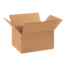 Multi-Depth Corrugated Cartons - 075-0108468 - 11 1/4'' x 8 3/4'' x 6'' Multi-Depth Corrugated Bo