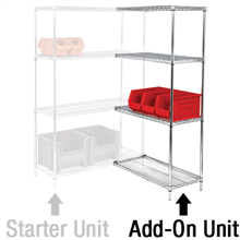 Wire Shelving Add-On Unit - 351-0117473 - 36